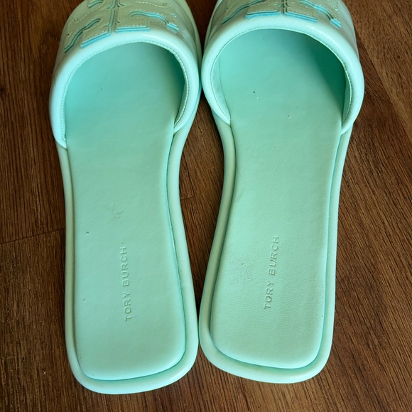 Tory Burch Double T Sport Slides - 10.5 - Picture 6 of 11